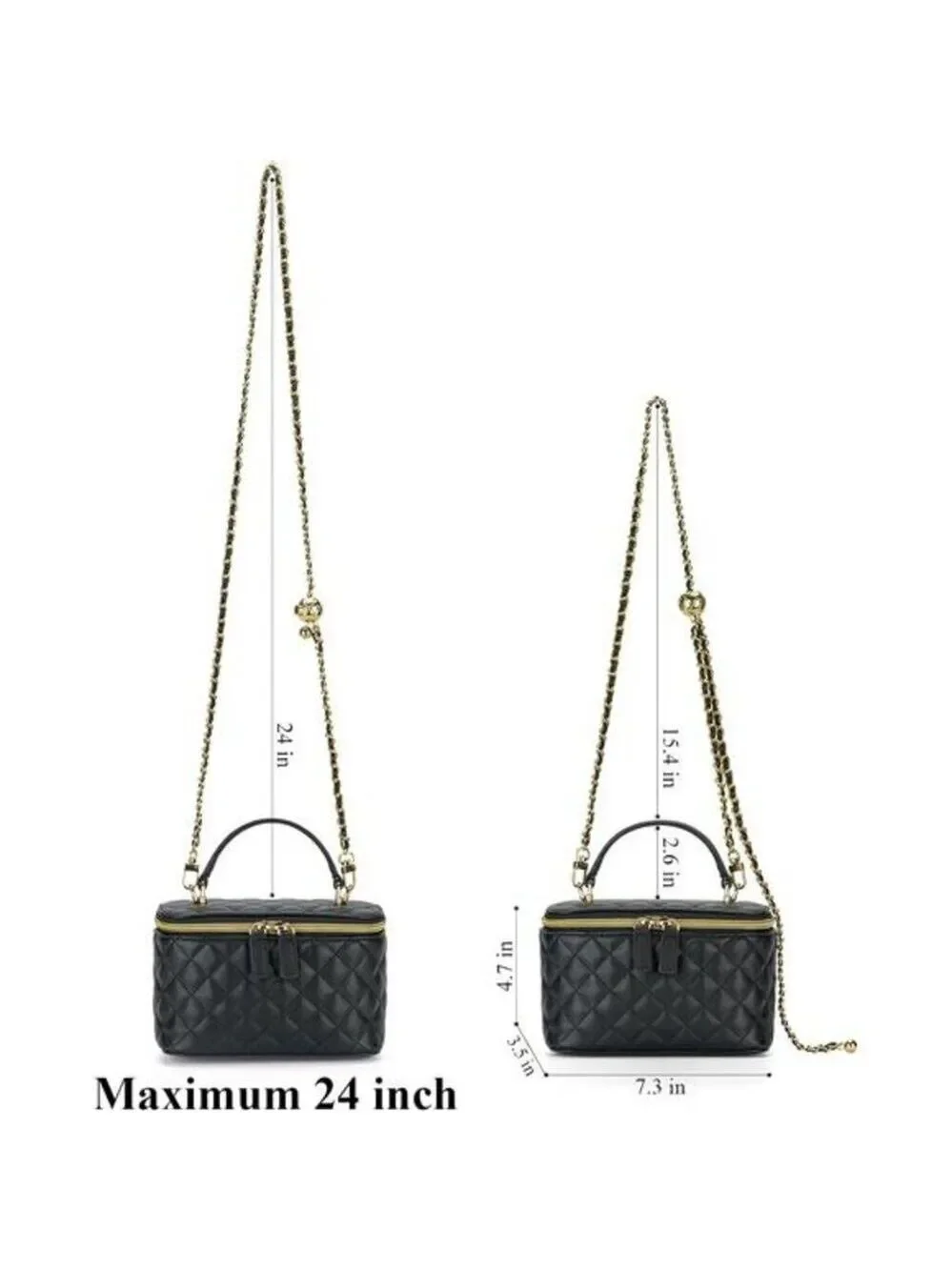 Mini Quilted Box Crossbody Bags for Women, Small Square Designer Clutch Purses